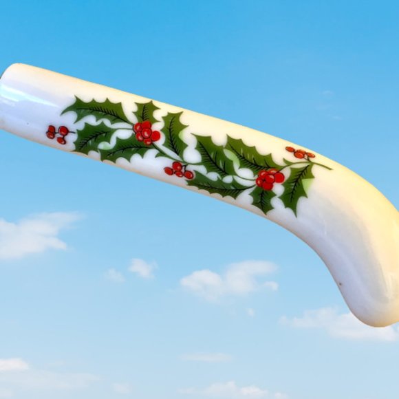 Ceramic Christmas Handle Pie Server 18/8 Stainless Steel Japan Cake Utensil - Picture 9 of 11